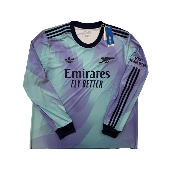 Arsenal FC Jersey Mens 2XL Emirates Soccer Long Sleeve AEROREADY Adidas NWT $110 - Picture 1 of 9
